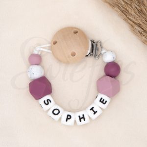 SPEENKOORD met naam | Sophie | Oudroze, Donker Oudroze, Graniet