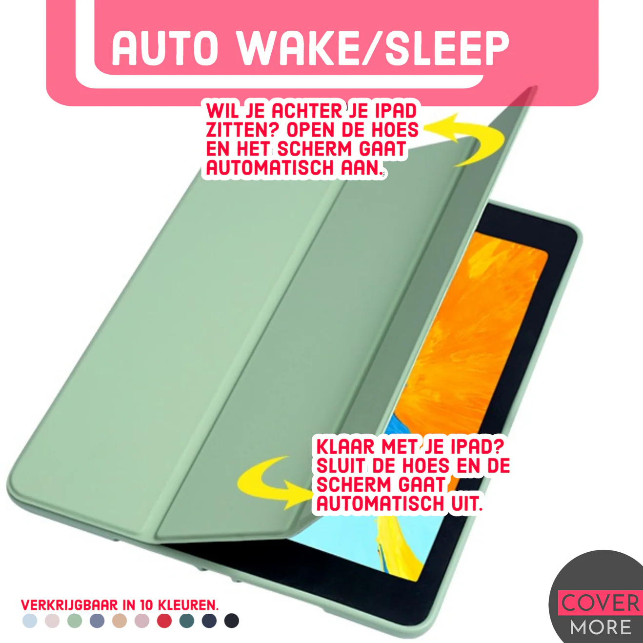 iPad 10.2 Hoes (2019–2021) – Luxe Smart Folio met Pencil-vak - Afbeelding 5