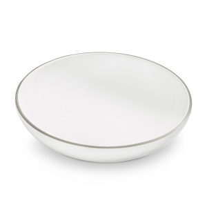 Kom groot – Rand grijs – 17 cm