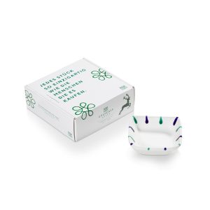 Schaaltje vierkant – Gevlamd Traunsee – 9 x 9 cm