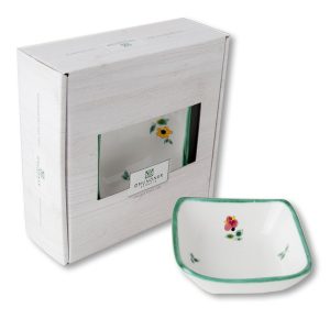 Schaaltje vierkant – Alpenbloemen – 9 x 9 cm