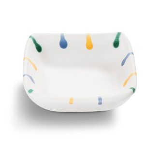 Schaaltje vierkant – Gevlamd Bont – 9 x 9 cm