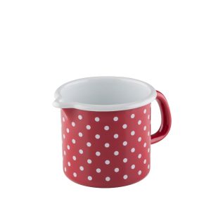 Riess – Schenkbeker – rood-witte stippen – 9 cm – 0,5 ltr