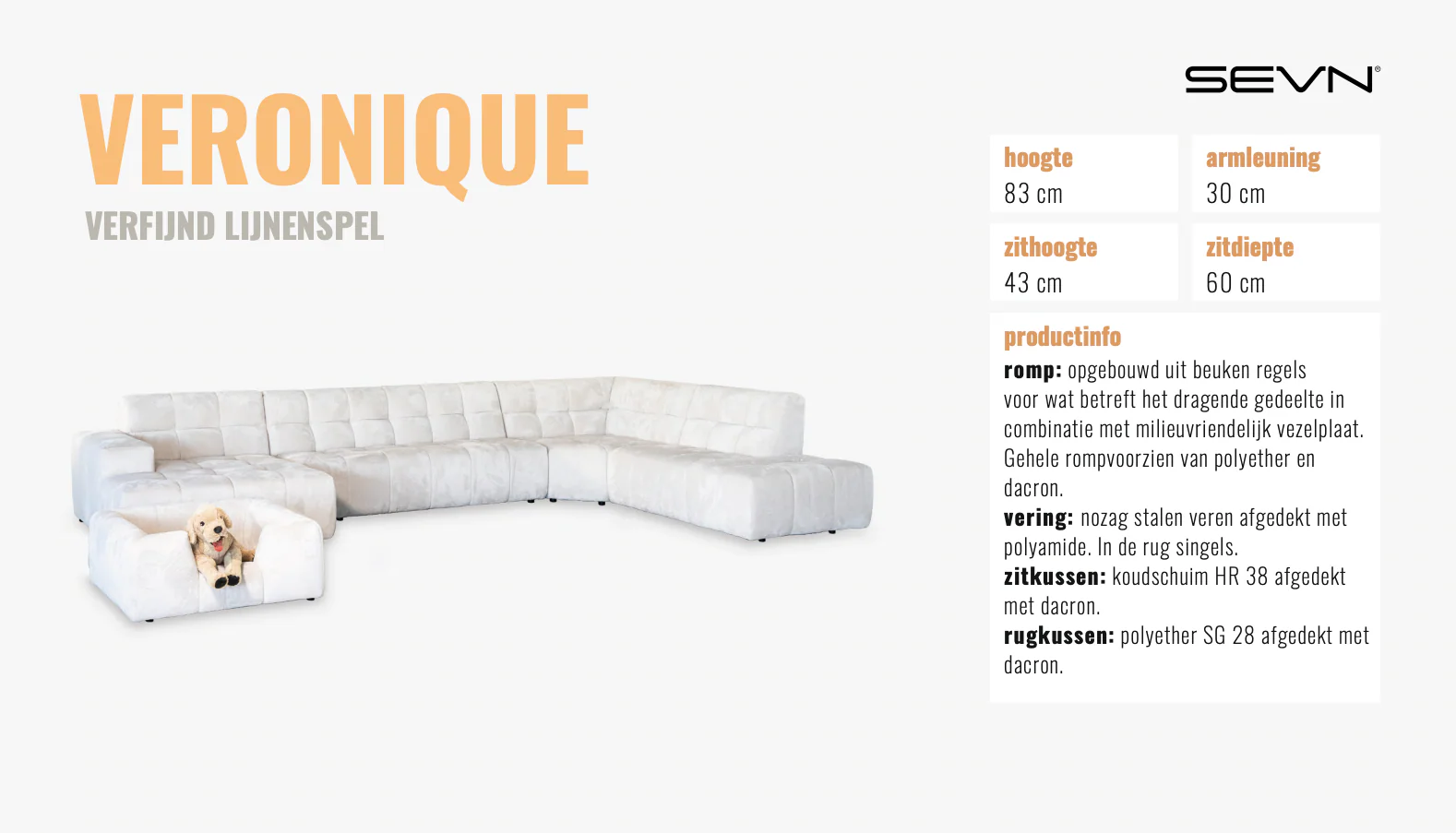 SEVN Veronique Bank sorriso blush - Populairste opstellingen - Afbeelding 8