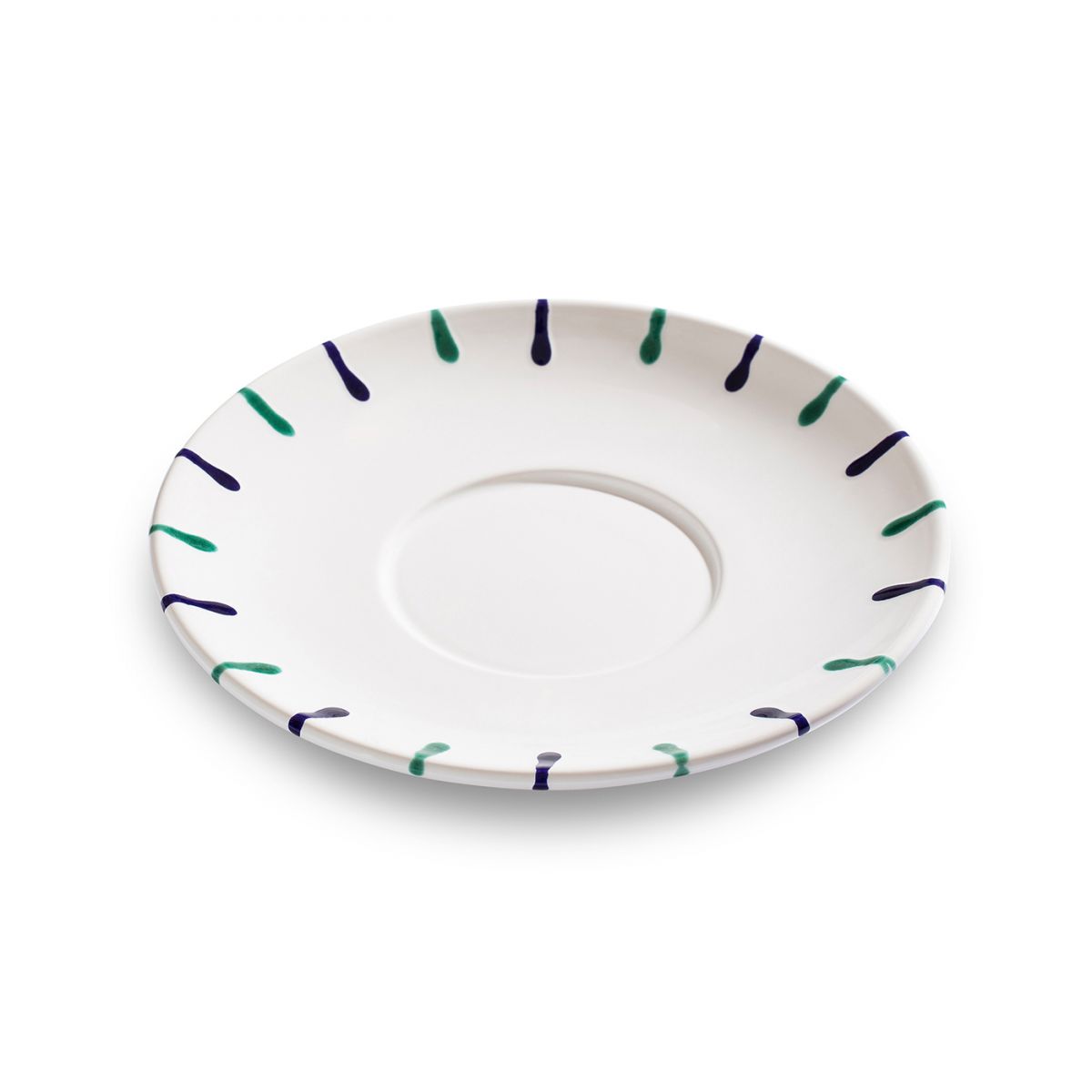 Schoteltje voor theebeker Maxima – Gevlamd Traunsee – 18 cm