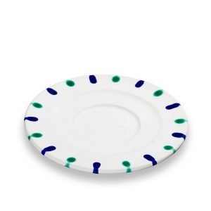 Schoteltje voor cappuccinokopje – Gevlamd Traunsee – 14 cm