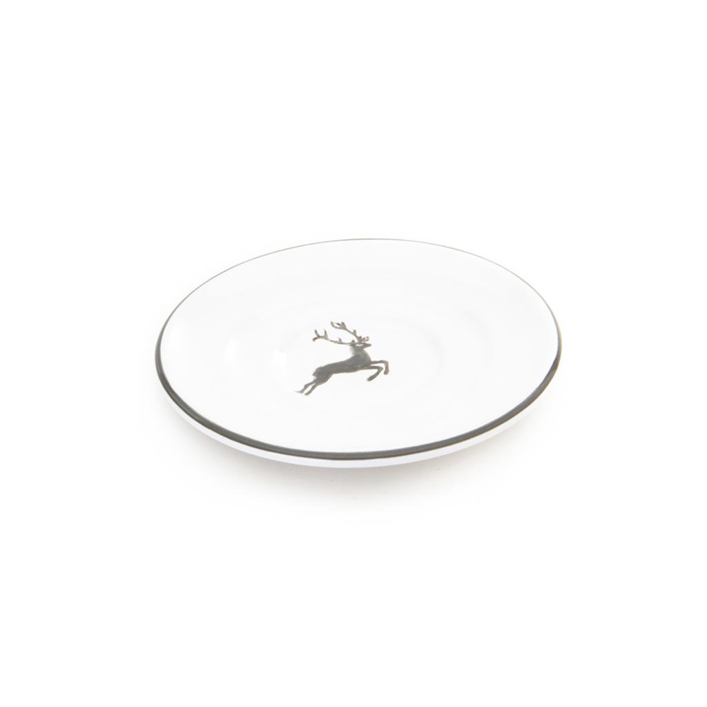 Schoteltje voor espressokopje – Hert grijs – 11 cm