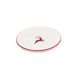 Schoteltje voor espressokopje – Hert robijnrood – 11 cm