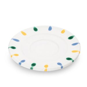 Schoteltje voor espressokopje – Gevlamd Bont – 11 cm