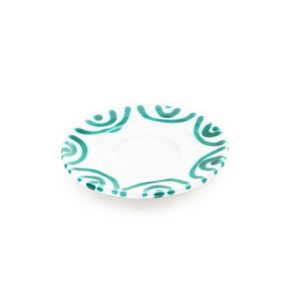 Schoteltje voor espressokopje – Gevlamd groen – 11 cm - Afbeelding 2