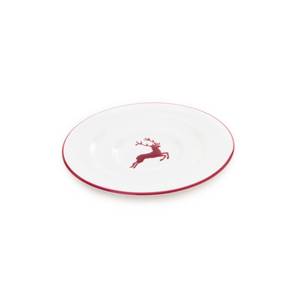 Schoteltje voor espressokopje – Hert bordeauxrood – 11 cm