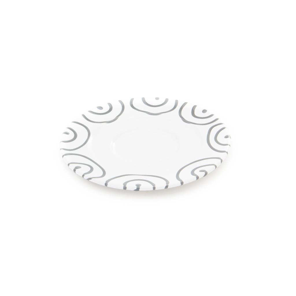 Schoteltje voor koffiekopje – Gevlamd grijs – 16 cm - Afbeelding 2