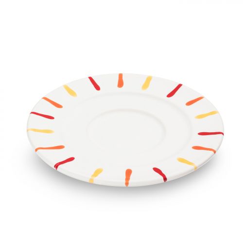 Schoteltje voor koffiekopje – Gevlamd Landlust – 16 cm