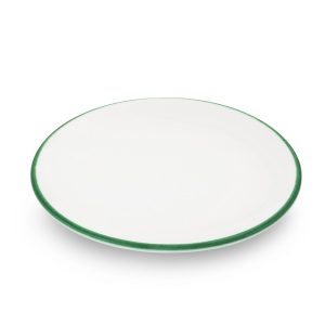 Schoteltje voor koffiekopje – Rand groen – 15 cm