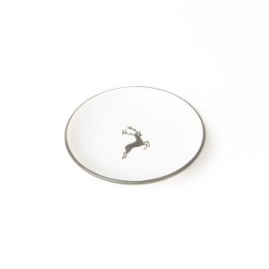 Schoteltje voor koffiekopje – Hert grijs – 15 cm