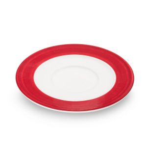 Schoteltje voor koffiekopje – Variatie bordeauxrood – 16 cm