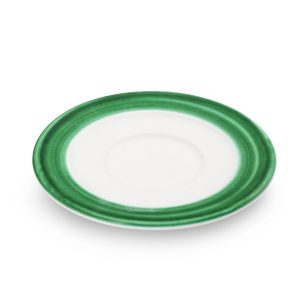 Schoteltje voor koffiekopje – Variatie groen – 16 cm