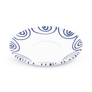 Schoteltje voor theebeker Maxima – Gevlamd donkerblauw – 18 cm