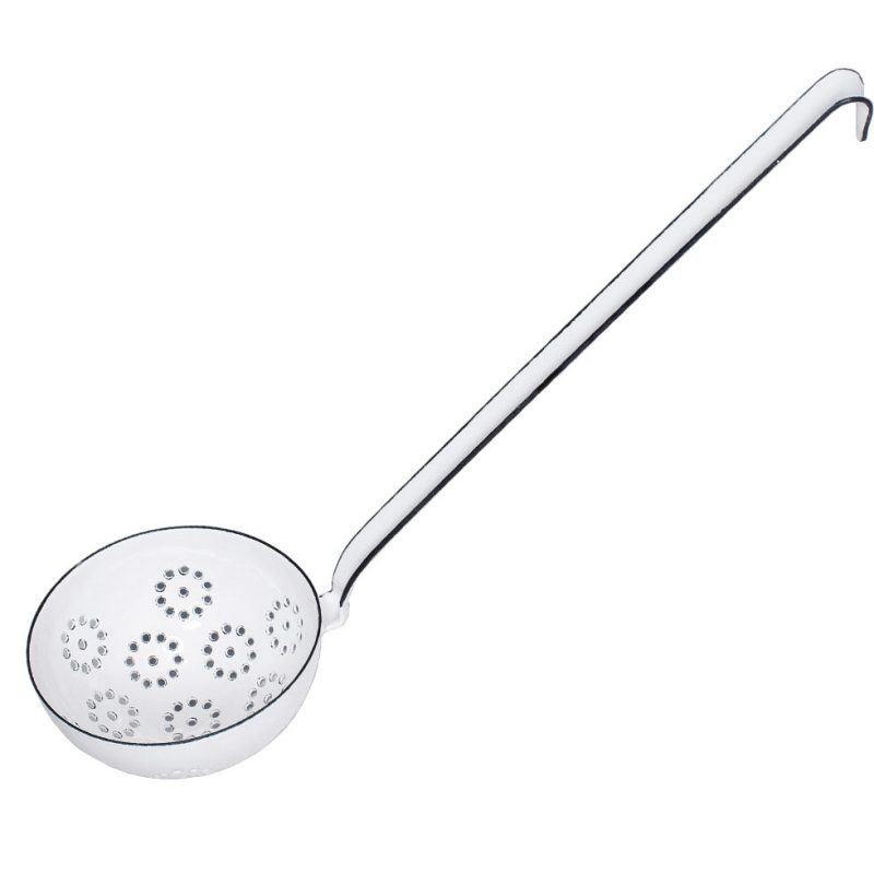 Riess – Schuimspaan – wit – 12 cm - Afbeelding 2