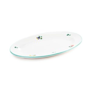 Serveerschaal ovaal – Alpenbloemen – 21 x 14 cm