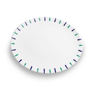 Serveerschaal ovaal – Gevlamd Traunsee – 33 x 26 cm