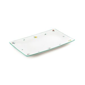 Serveerschaal rechthoek – Alpenbloemen – 30 x 20 cm