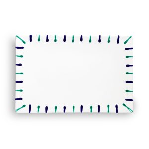 Serveerschaal rechthoek – Gevlamd Traunsee – 30 x 20 cm