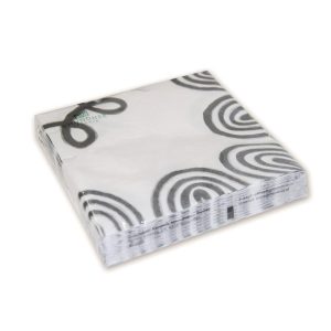 Servetten – gevlamd grijs – 33×33 cm