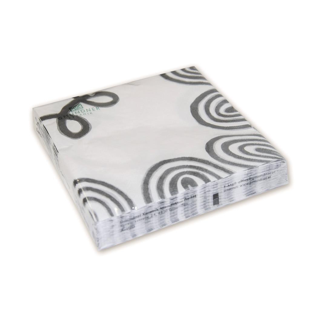 Servetten – gevlamd grijs – 33×33 cm - Afbeelding 2