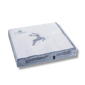 Servetten – Hert grijs – 33×33 cm