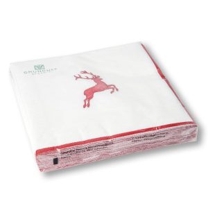 Servetten – Hert robijnrood – 33×33 cm