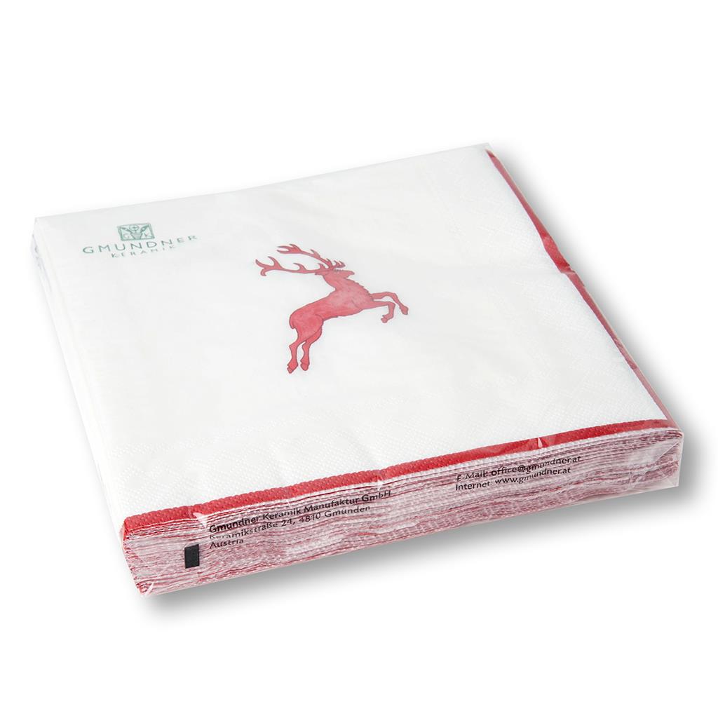 Servetten – Hert robijnrood – 33×33 cm