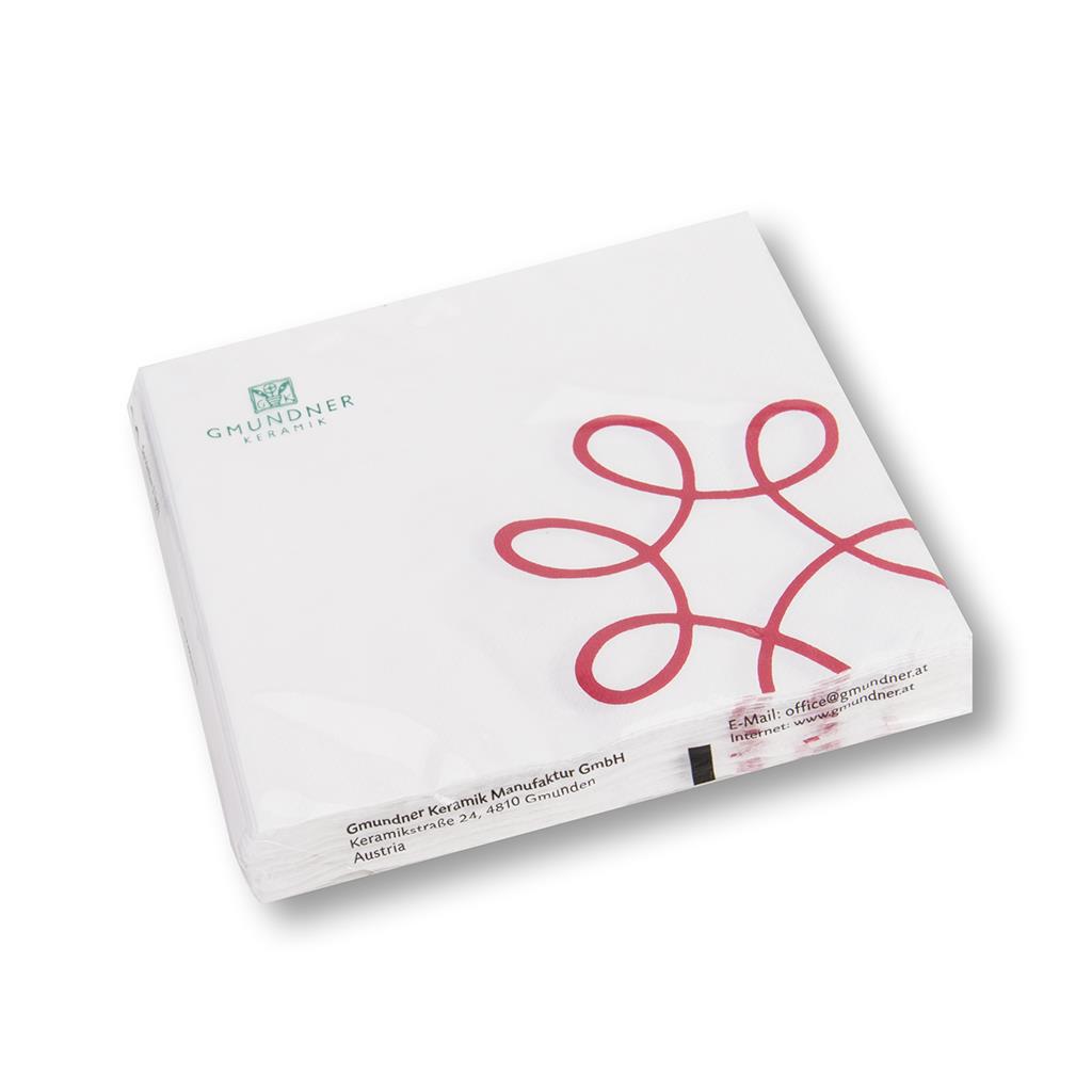 Servetten – Puur gevlamd rood – 33×33 cm