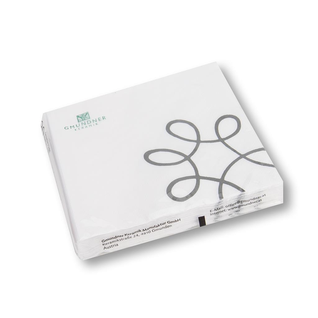 Servetten – Puur gevlamd grijs – 33×33 cm - Afbeelding 2