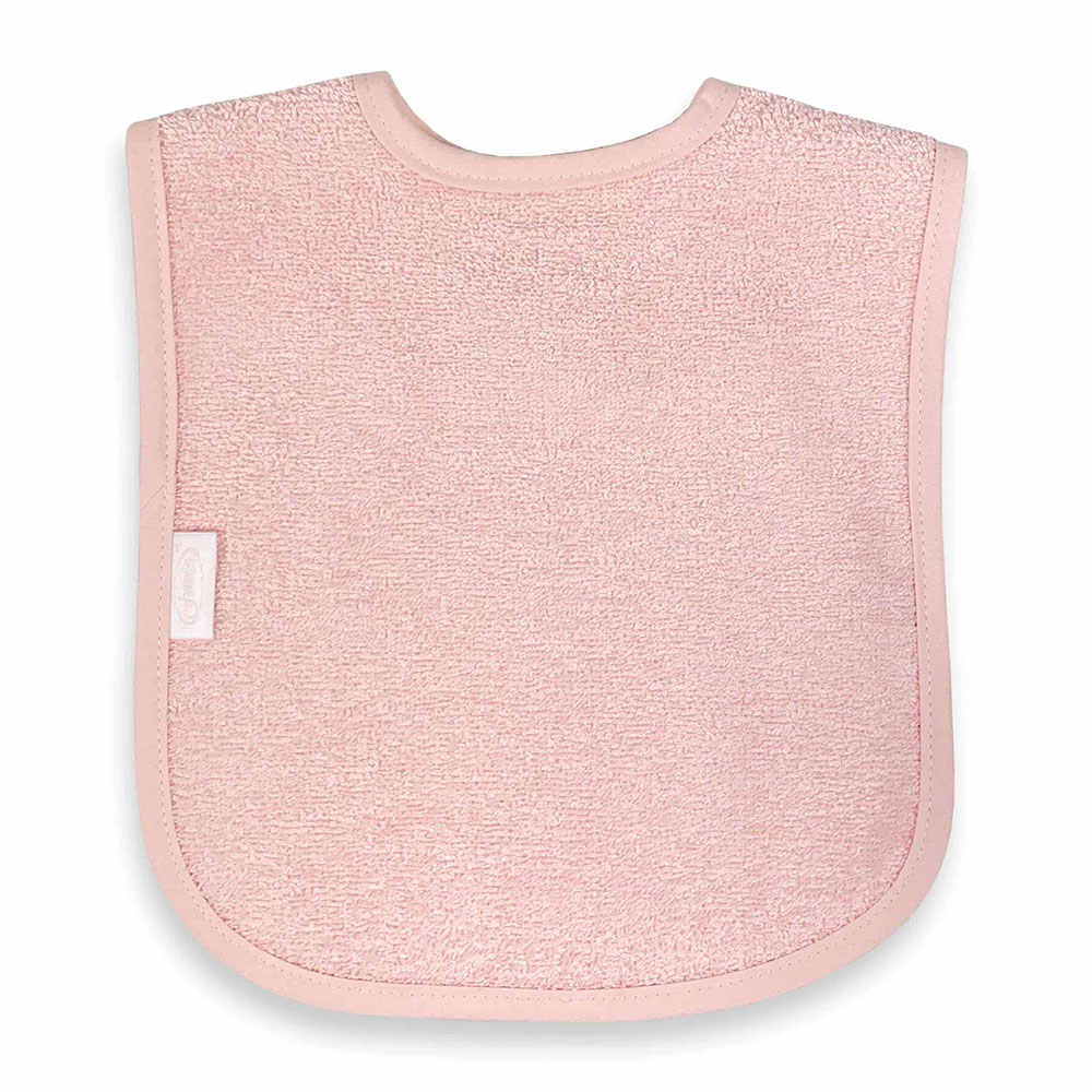 Slabbetje met naam | Zachtroze