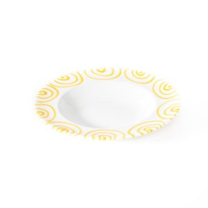 Soepbord – Gevlamd geel – 24 cm