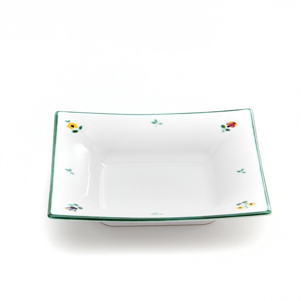 Soepbord vierkant – Alpenbloemen – 20 x 20 cm