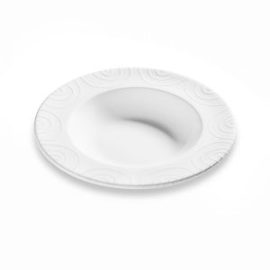 Soepbord – Gevlamd wit – 24 cm