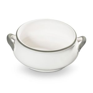 Soepkom – Rand grijs – 0,37 ltr