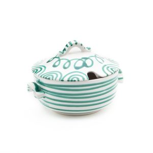 Soepterrine – Gevlamd groen – 2,0 ltr