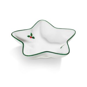 Schaaltje ster – Winterbes groen – 22 cm