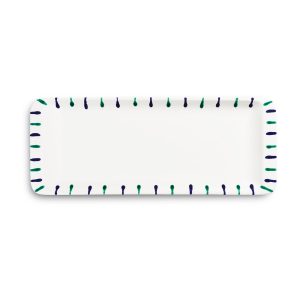 Serveerschaal rechthoek – Gevlamd Traunsee – 42 x 16 cm