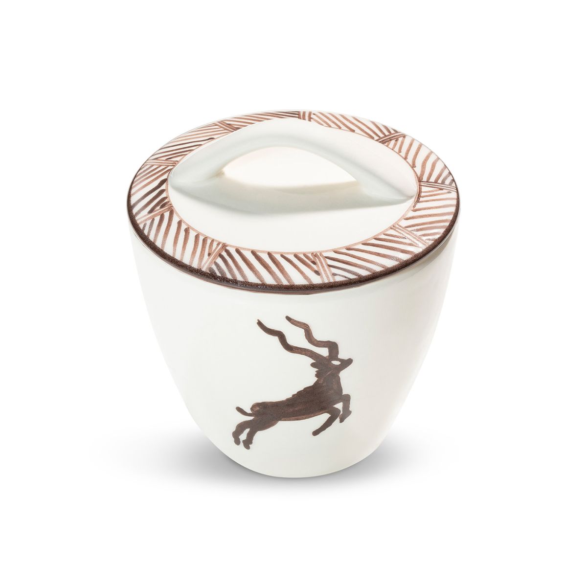 Suikerpot recht – Kudu bruin – 9 cm - Afbeelding 2