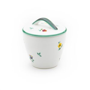 Suikerpot recht – Alpenbloemen – 9 cm