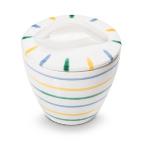 Suikerpot recht – Gevlamd Bont – 9 cm