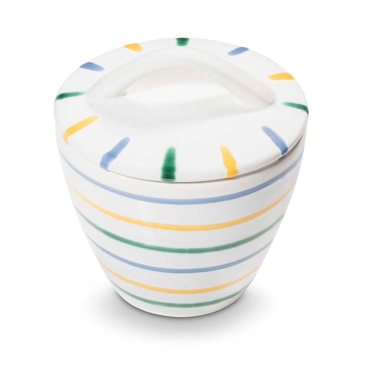 Suikerpot recht – Gevlamd Bont – 9 cm