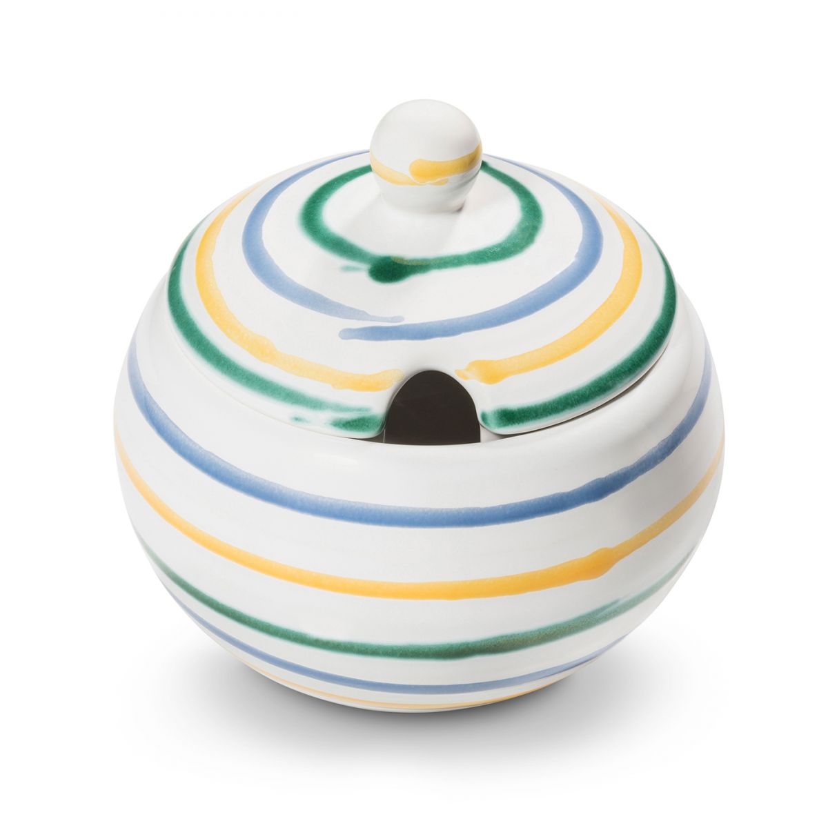 Suikerpot bol – Gevlamd Bont – 10 cm