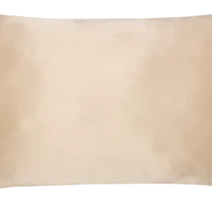 Kussensloop van Echte moerbijzijde en microvezel in zandkleur