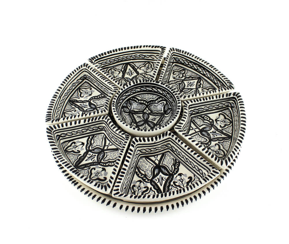 Tunesische Tapas Set Keramiek 8-delig – Handgemaakt & Fairtrade - Afbeelding 7