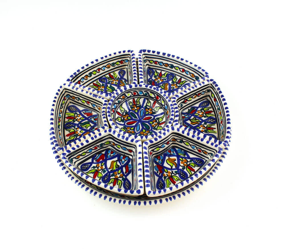 Tunesische Tapas Set Keramiek 8-delig – Handgemaakt & Fairtrade - Afbeelding 6